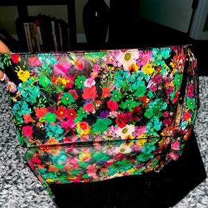 Floral Clutch/wristlet Bag